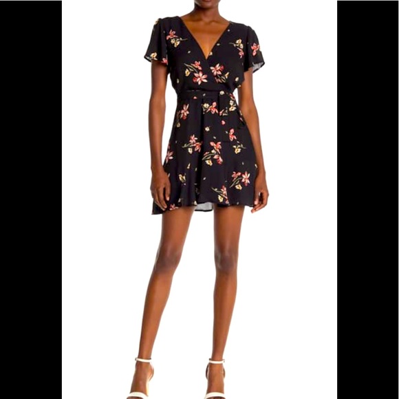 BNWT‼️ ROW A RUST FLORAL MINI DRESS‼️ - Picture 4 of 14